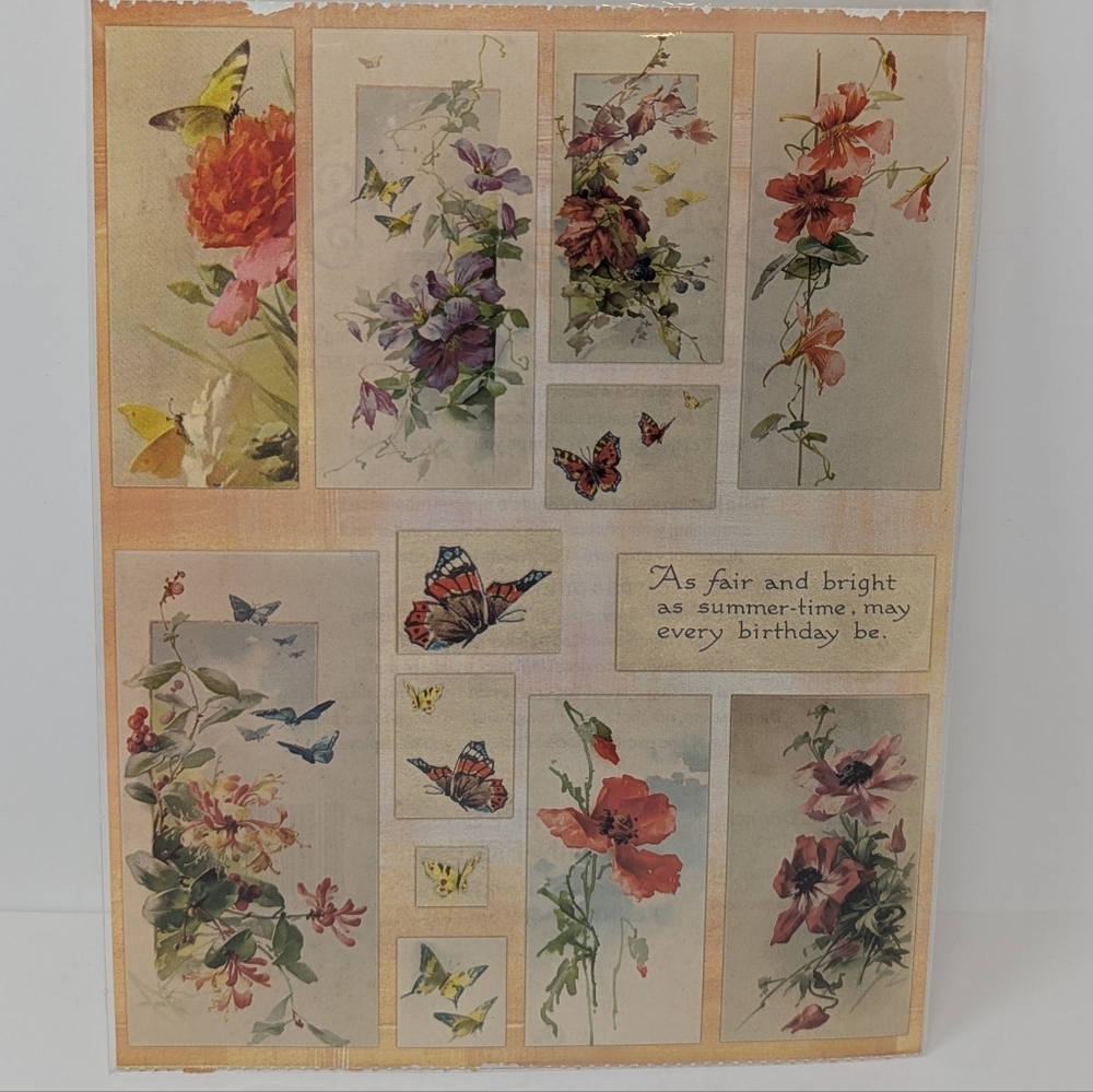 Penny Black Stickers Butterflies Flowers Stickeroos